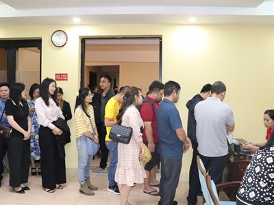 Công đoàn Khối Tham mưu quản lý nhà nước tổ chức hiến máu tình nguyện