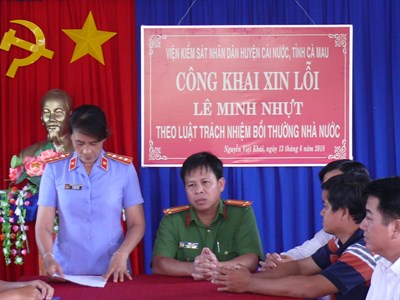 Cà Mau: Truy tố tội oan, Viện Kiểm sát huyện Cái Nước xin lỗi công khai 3 thanh niên