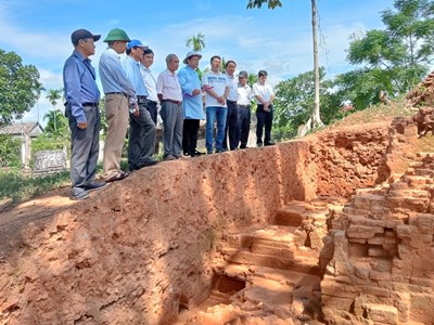 Nhiều phát hiện quan trọng tại di tích quốc gia Tháp đôi Liễu Cốc