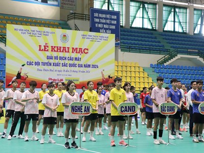Gần 200 vận động viên tranh tài ở Giải vô địch Cầu mây các đội tuyển xuất sắc năm 2024