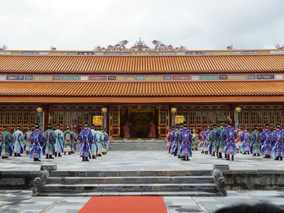 Mở cửa đón khách tham quan điện Thái Hòa sau 3 năm trùng tu