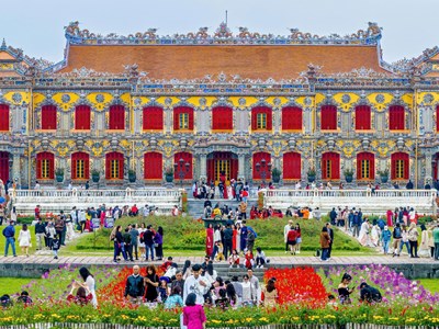 Khách quốc tế đến Huế dịp Tết tăng 81%