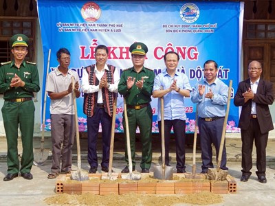 Khởi công xây dựng nhà ở cho các hộ nghèo tại huyện A Lưới