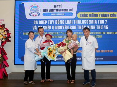 Thêm hai bệnh nhi được ghép tủy thành công tại Huế