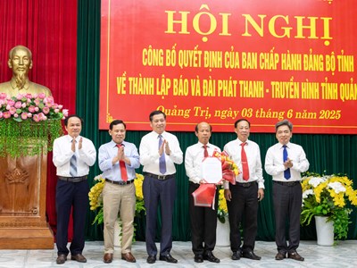 Công bố thành lập Báo và Đài Phát thanh - Truyền hình tỉnh Quảng Trị 