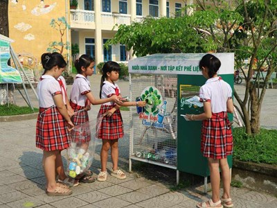 Lan tỏa mô hình “Trường học giảm nhựa” ở Huế 