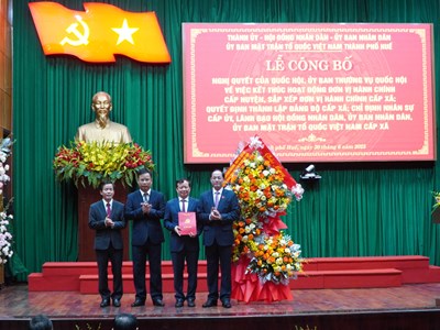 Công bố thành lập 40 Đảng bộ cấp xã và chỉ định các Bí thư Đảng ủy 