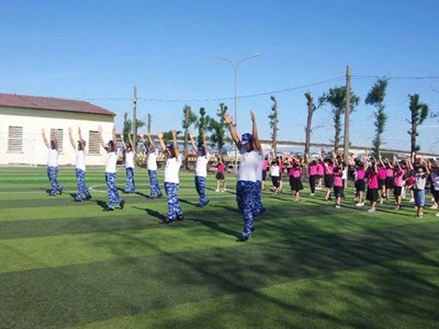 Học sinh trải nghiệm môi trường quân đội tại Hải đội 202 Cảnh sát biển