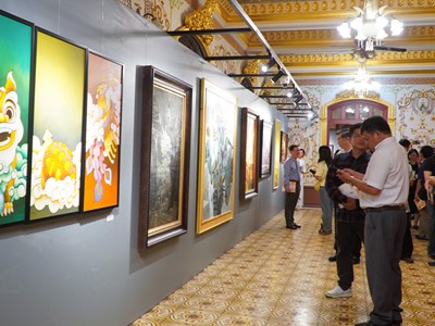 Trưng bày các tác phẩm đặc sắc về hình tượng Tứ linh tại khu di sản Huế