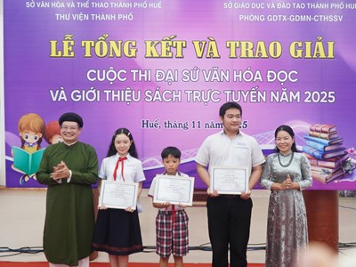 Huế tổng kết Cuộc thi Đại sứ Văn hóa đọc năm 2025
