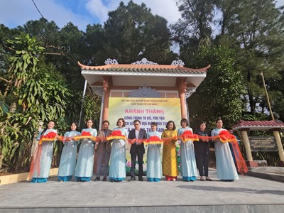 Hoàn thành tu bổ, tôn tạo Di tích địa điểm mai táng bà Hoàng Thị Loan