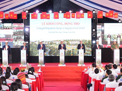 Hơn 681 tỉ đồng xây dựng 3 trường nội trú liên cấp tại các xã biên giới A Lưới 