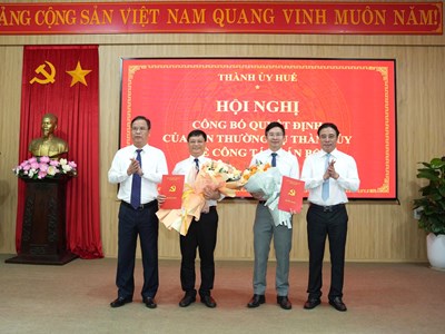 Nguyên Phó Chủ tịch Thường trực UBND TP. Huế làm Bí thư Đảng ủy phường