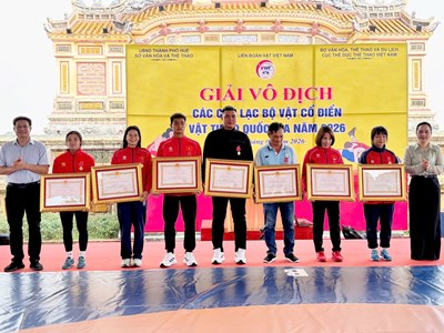 Gần 350 vận động viên tranh tài tại Giải Vô địch các câu lạc bộ vật quốc gia 2026