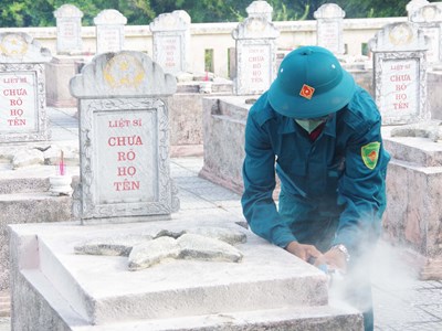 TP. Huế đã thực hiện lấy mẫu ADN ở 25/42 nghĩa trang 