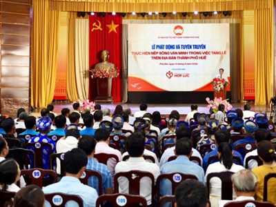 Huế phát động và tuyên truyền thực hiện nếp sống văn minh trong việc tang
