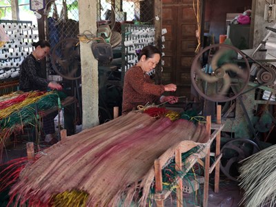 Giữ gìn, phát triển nghề làm chiếu cói 