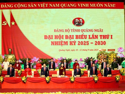 Khai mạc Đại hội đại biểu Đảng bộ tỉnh Quảng Ngãi lần thứ I