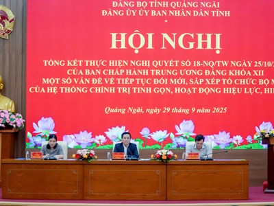 Sắp xếp tổ chức bộ máy gắn với đổi mới phương thức lãnh đạo, quản lý, tinh giản biên chế