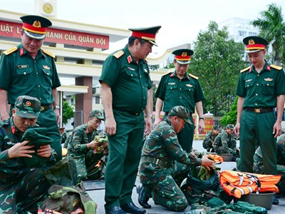 Sẵn sàng huy động lực lượng, phương tiện ứng phó các tình huống khẩn cấp về thiên tai