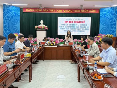 Họp báo thông tin lễ khởi công, khánh thành 4 dự án trọng điểm