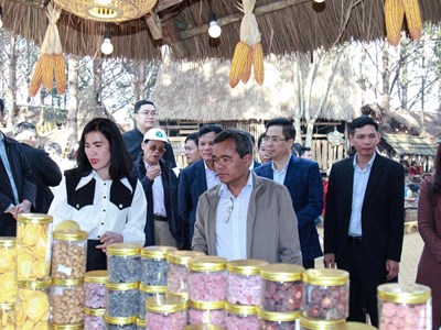 Khai mạc phiên chợ nông sản và dược liệu Măng Đen