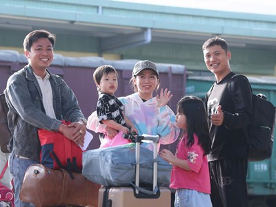 Nhộn nhịp rời Ga Quảng Ngãi sau Tết