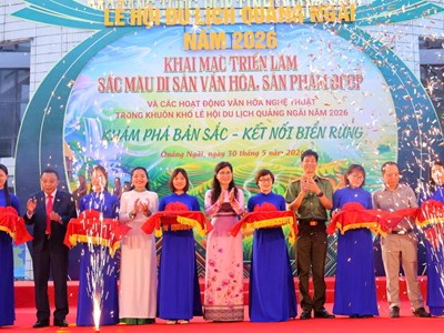 “Khám phá bản sắc - Kết nối biển rừng” qua sắc màu di sản Quảng Ngãi