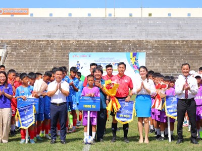 Khai mạc vòng loại Giải Bóng đá U13 toàn quốc tại Quảng Ngãi