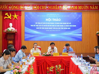 Quảng Ngãi đồng hành cùng hộ kinh doanh trên hành trình phát triển thành doanh nghiệp