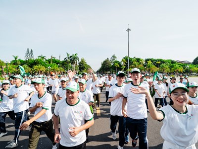 Hơn 1.500 người hưởng ứng Chương trình Toàn dân tập luyện thể dục thể thao tại Quảng Ngãi