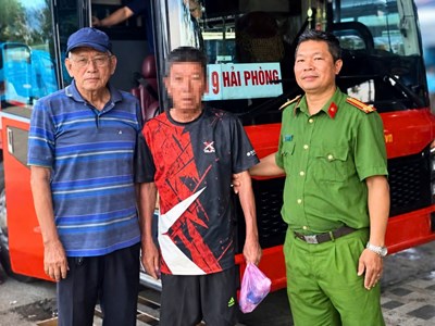 Công an xã Tịnh Khê kịp thời hỗ trợ người đàn ông đi lạc đoàn tụ với gia đình