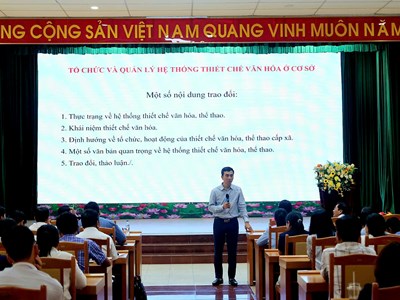 Quảng Ngãi tập huấn nghiệp vụ văn hóa cơ sở và công tác gia đình