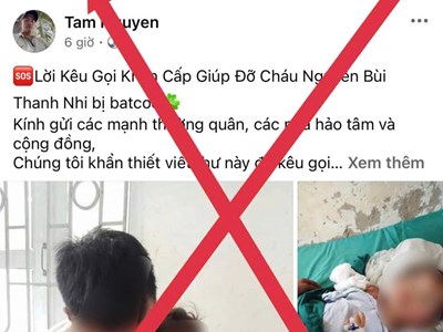 Tung tin giả bắt cóc trẻ em để kêu gọi từ thiện lừa đảo