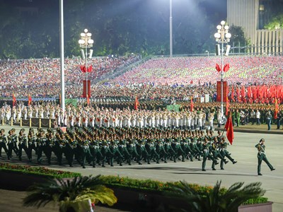 Toàn cảnh sơ duyệt cấp Nhà nước Lễ diễu binh, diễu hành kỷ niệm 80 năm Quốc khánh