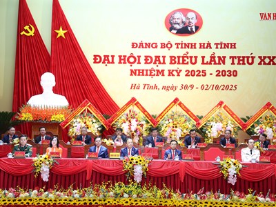 Khai mạc phiên chính thức Đại hội đại biểu Đảng bộ Hà Tĩnh lần thứ XX