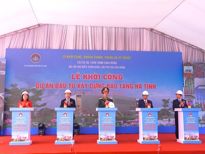 Khởi công Bảo tàng Hà Tĩnh chào mừng Đại hội XIV của Đảng