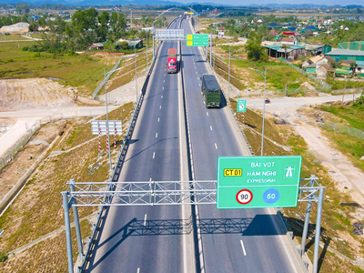 Cao tốc Bắc - Nam qua Hà Tĩnh có 6 trạm thu phí sắp vận hành