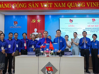 Đoàn thanh niên Đà Nẵng và thanh niên Salavan (Lào) ký kết hợp tác hữu nghị