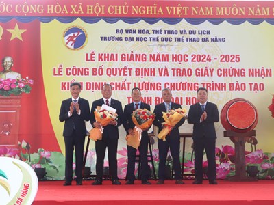 Trường Đại học Thể dục Thể thao Đà Nẵng khai giảng năm học 2024 - 2025