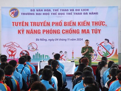 Trường Đại học Thể dục thể thao Đà Nẵng tuyên truyền phòng chống ma túy học đường