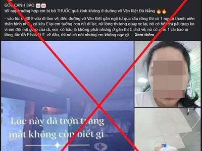 Thông tin người phụ nữ bị đối tượng “xin đi nhờ xe bỏ thuốc mê” hoàn toàn sai sự thật