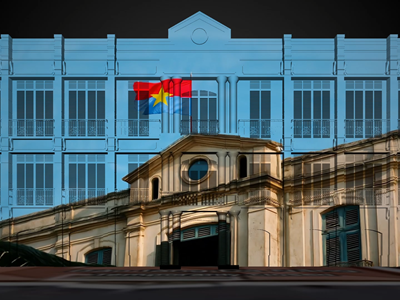 Lần đầu tiên trình chiếu phim công nghệ ngoài trời 3D Mapping 