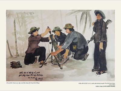 Triển lãm ký họa chủ đề “Ký ức chiến trường Khu V”
