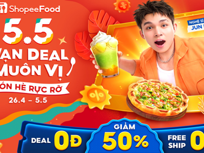 ShopeeFood 5.5 vạn deal muôn vị đổ bộ, đón hè no nê quên lối về