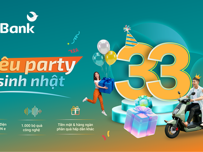 Từ ngày 11.5: ABBank “đãi tiệc sinh nhật” cùng khách hàng với 33 xe điện và hàng chục ngàn quà tặng