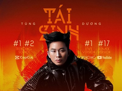 “Tái sinh” của Tùng Dương lọt top 1 Trending Music của YouTube