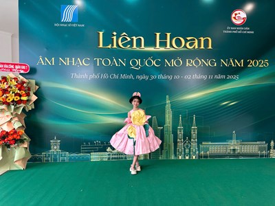 Giọng hát "nhí" Thiên Kim giành giải A tại Liên hoan Âm nhạc toàn quốc mở rộng 2025