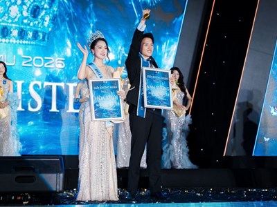 Sinh viên Khoa Khách sạn Du lịch đăng quang Nam vương “Miss & Mister TMU 2026”
