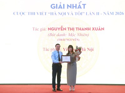 Tổng kết và trao giải cuộc thi viết “Hà Nội & Tôi” lần thứ II